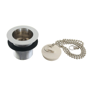 Made To Match 1-1/2-Inch Chain and Stopper Tub Drain with 1-3/4-Inch Body Thread