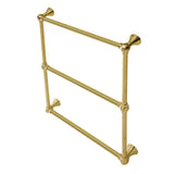 Maximilien 24-Inch x 32-Inch Brass Wall Mount 3-Tier Towel Rack