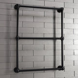 Maximilien 24-Inch x 32-Inch Brass Wall Mount 3-Tier Towel Rack