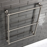 Maximilien 24-Inch x 32-Inch Brass Wall Mount 3-Tier Towel Rack