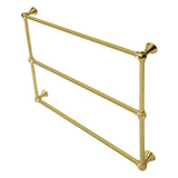 Maximilien 36-Inch x 32-Inch Brass Wall Mount 3-Tier Towel Rack