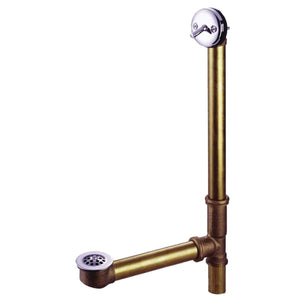 Made To Match 21-Inch Brass Trip Lever Tub Waste and Overflow with Grid Strainer