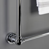 Palatine 24-Inch x 32-Inch Brass Wall Mount 3-Tier Towel Rack