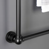Palatine 24-Inch x 32-Inch Brass Wall Mount 3-Tier Towel Rack