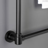 Gallant 30-Inch x 32-Inch Brass Wall Mount 3-Tier Towel Rack