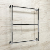 Gallant 30-Inch x 32-Inch Brass Wall Mount 3-Tier Towel Rack