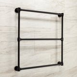 Gallant 30-Inch x 32-Inch Brass Wall Mount 3-Tier Towel Rack
