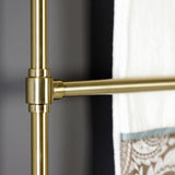 Gallant 30-Inch x 32-Inch Brass Wall Mount 3-Tier Towel Rack