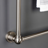 Palatine 30-Inch x 32-Inch Brass Wall Mount 3-Tier Towel Rack