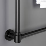 Gallant 36-Inch x 32-Inch Brass Wall Mount 3-Tier Towel Rack