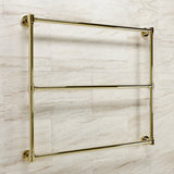 Gallant 36-Inch x 32-Inch Brass Wall Mount 3-Tier Towel Rack
