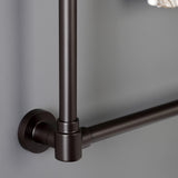 Gallant 36-Inch x 32-Inch Brass Wall Mount 3-Tier Towel Rack