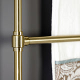 Gallant 36-Inch x 32-Inch Brass Wall Mount 3-Tier Towel Rack