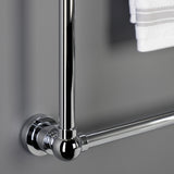 Palatine 36-Inch x 32-Inch Brass Wall Mount 3-Tier Towel Rack