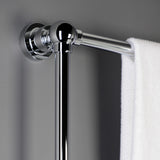 Palatine 36-Inch x 32-Inch Brass Wall Mount 3-Tier Towel Rack