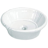 Vintage Ceramic Oval Single Bowl Drop-In Sink