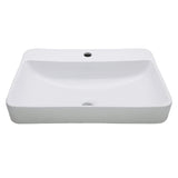 Century Ceramic Rectangular Drop-In Bathroom Sink