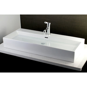 Camilla Porcelain Rectangular Vessel Sink