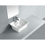 Forte Ceramic Rectangular Vessel Sink