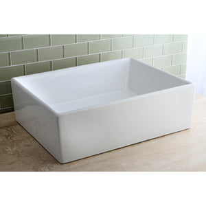 Elements 18-11/16 Inch Ceramic Rectangular Vessel Sink