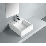 Sierra Ceramic Square Vessel Sink