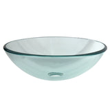 Templeton 16-1/2 Inch Tempered Glass Round Vessel Sink