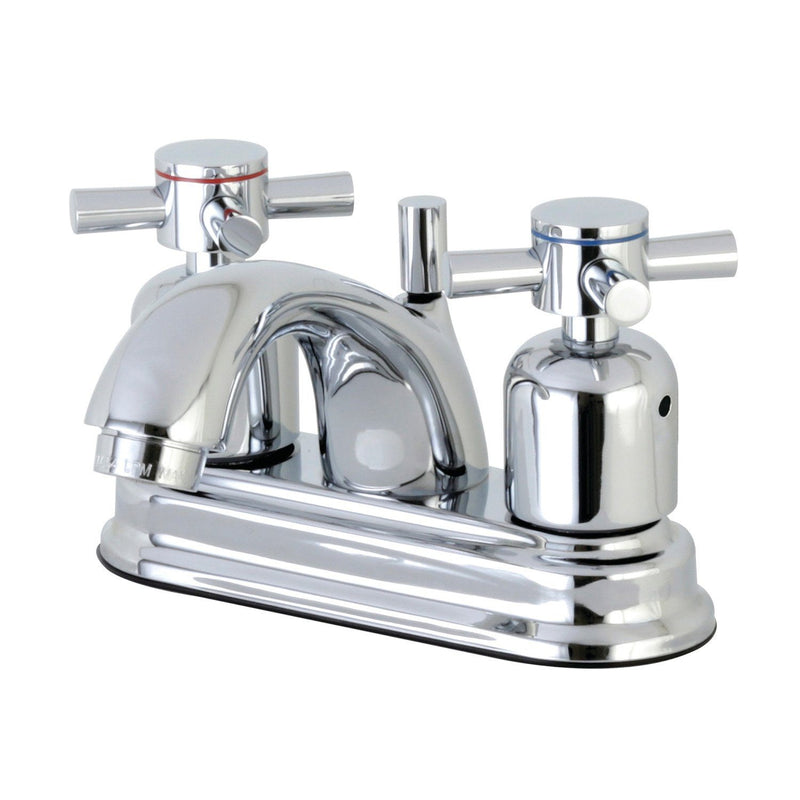 Concord Double-Handle 3-Hole Deck Mount 4-Inch Centerset Bathroom Faucet with Pop-Up Drain