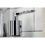 Serena Double-Handle 3-Hole Deck Mount 4-Inch Centerset Bathroom Faucet with Pop-Up Drain