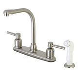 Concord Two-Handle 4-Hole Deck Mount 8