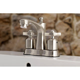 Millennium Double-Handle 3-Hole Deck Mount 4-Inch Centerset Bathroom Faucet with Pop-Up Drain