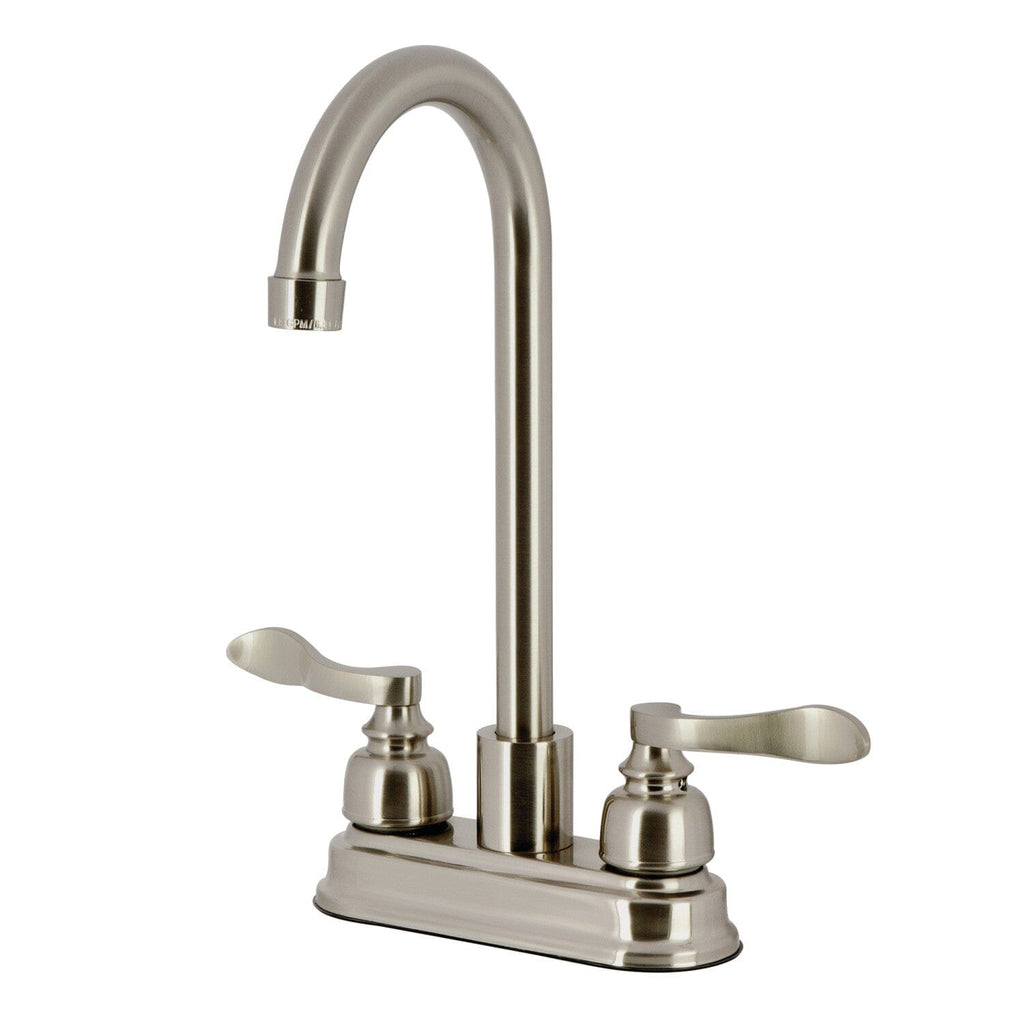 Nuwave French Two-Handle 2-Hole Deck Mount Bar Faucet
