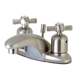 Millennium Double-Handle 3-Hole Deck Mount 4-Inch Centerset Bathroom Faucet with Pop-Up Drain