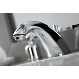 Millennium Two-Handle 3-Hole Deck Mount Widespread Bathroom Faucet with Retail Pop-Up Drain