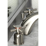 Concord Two-Handle 3-Hole Deck Mount Widespread Bathroom Faucet with Retail Pop-Up Drain