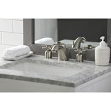Concord Two-Handle 3-Hole Deck Mount Widespread Bathroom Faucet with Retail Pop-Up Drain