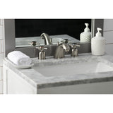 Concord Two-Handle 3-Hole Deck Mount Widespread Bathroom Faucet with Retail Pop-Up Drain
