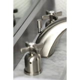 Millennium Two-Handle 3-Hole Deck Mount Widespread Bathroom Faucet with Retail Pop-Up Drain