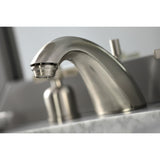Millennium Two-Handle 3-Hole Deck Mount Widespread Bathroom Faucet with Retail Pop-Up Drain