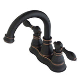 American Classic Two-Handle 2-Hole Deck Mount 4" Centerset Bathroom Faucet with Pop-Up Drain