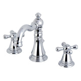 American Classic Two-Handle 3-Hole Deck Mount Widespread Bathroom Faucet with Pop-Up Drain