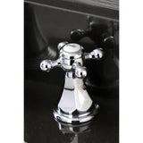 Metropolitan Two-Handle 3-Hole Deck Mount Widespread Bathroom Faucet with Retail Pop-Up Drain