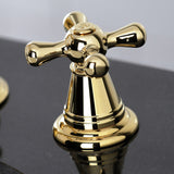 American Classic Two-Handle 3-Hole Deck Mount Widespread Bathroom Faucet with Retail Pop-Up Drain
