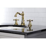 American Classic Two-Handle 3-Hole Deck Mount Widespread Bathroom Faucet with Retail Pop-Up Drain