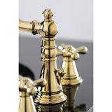 American Classic Two-Handle 3-Hole Deck Mount Widespread Bathroom Faucet with Retail Pop-Up Drain