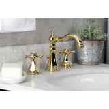 Metropolitan Two-Handle 3-Hole Deck Mount Widespread Bathroom Faucet with Retail Pop-Up Drain
