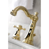 Metropolitan Two-Handle 3-Hole Deck Mount Widespread Bathroom Faucet with Retail Pop-Up Drain
