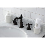 American Classic Two-Handle 3-Hole Deck Mount Widespread Bathroom Faucet with Retail Pop-Up Drain