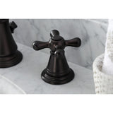 American Classic Two-Handle 3-Hole Deck Mount Widespread Bathroom Faucet with Retail Pop-Up Drain
