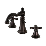 American Classic Two-Handle 3-Hole Deck Mount Widespread Bathroom Faucet with Retail Pop-Up Drain