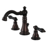Duchess Two-Handle 3-Hole Deck Mount Widespread Bathroom Faucet with Pop-Up Drain